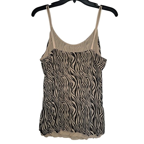 Lot of 4 Women’s Sleeveless Tops Size L/XL – Zebra, Geo, Spaghetti Strap, Tommy - Picture 5 of 12